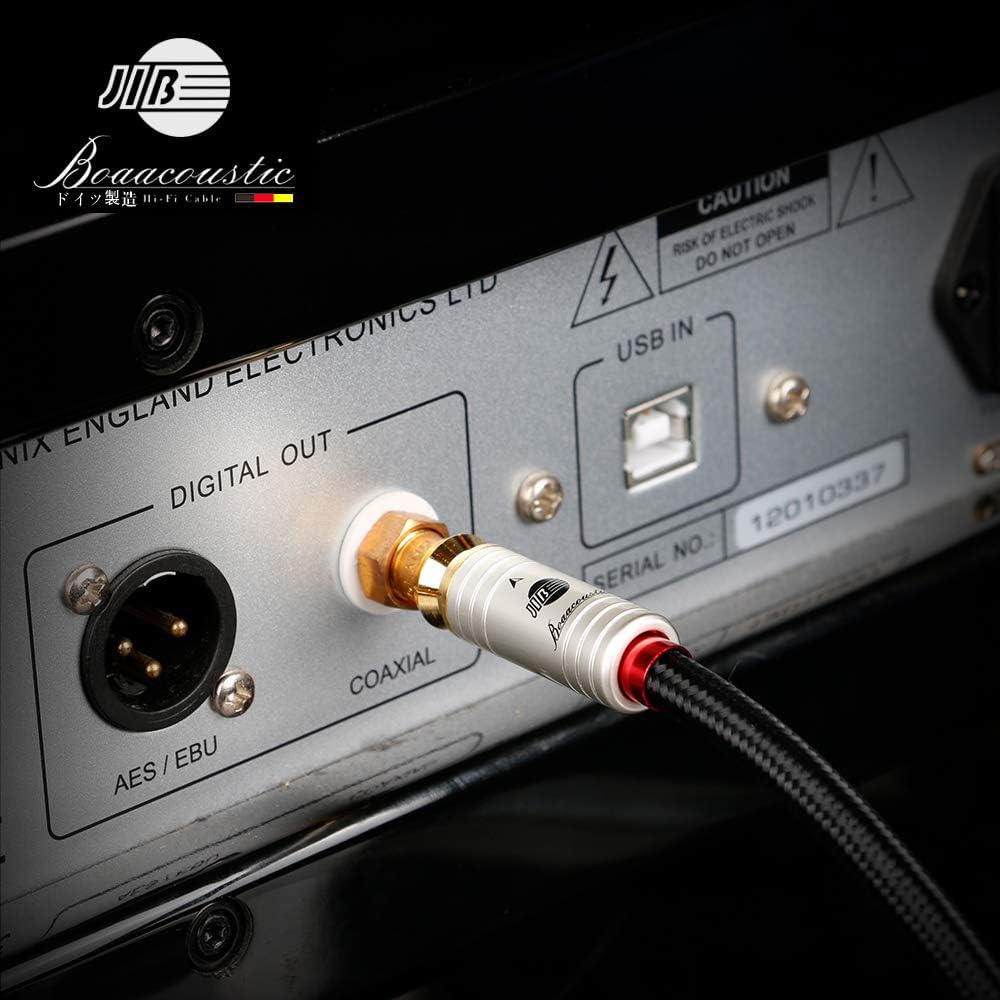 Amazon | JIB RCA(オス) to RCA(オス) 同軸ケーブル オーディオ