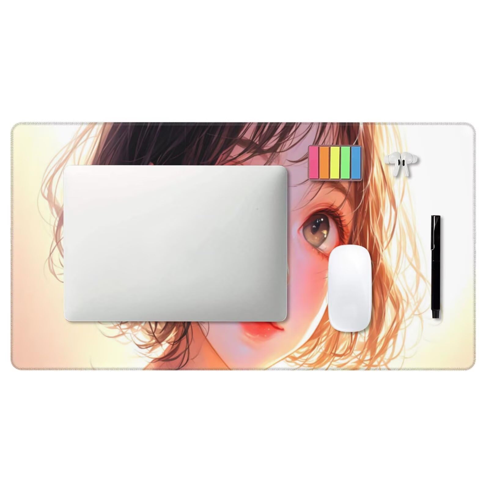 Tappetino Mouse Fumetto Tappetino Mouse XXL 1600 x 800 mm, Tcomputer Gaming Impermeabile e Antiscivolo Mousepad Ragazza Accessori Scrivania per Migliorare Precisione e Velocit Gaming Mousepad U-375