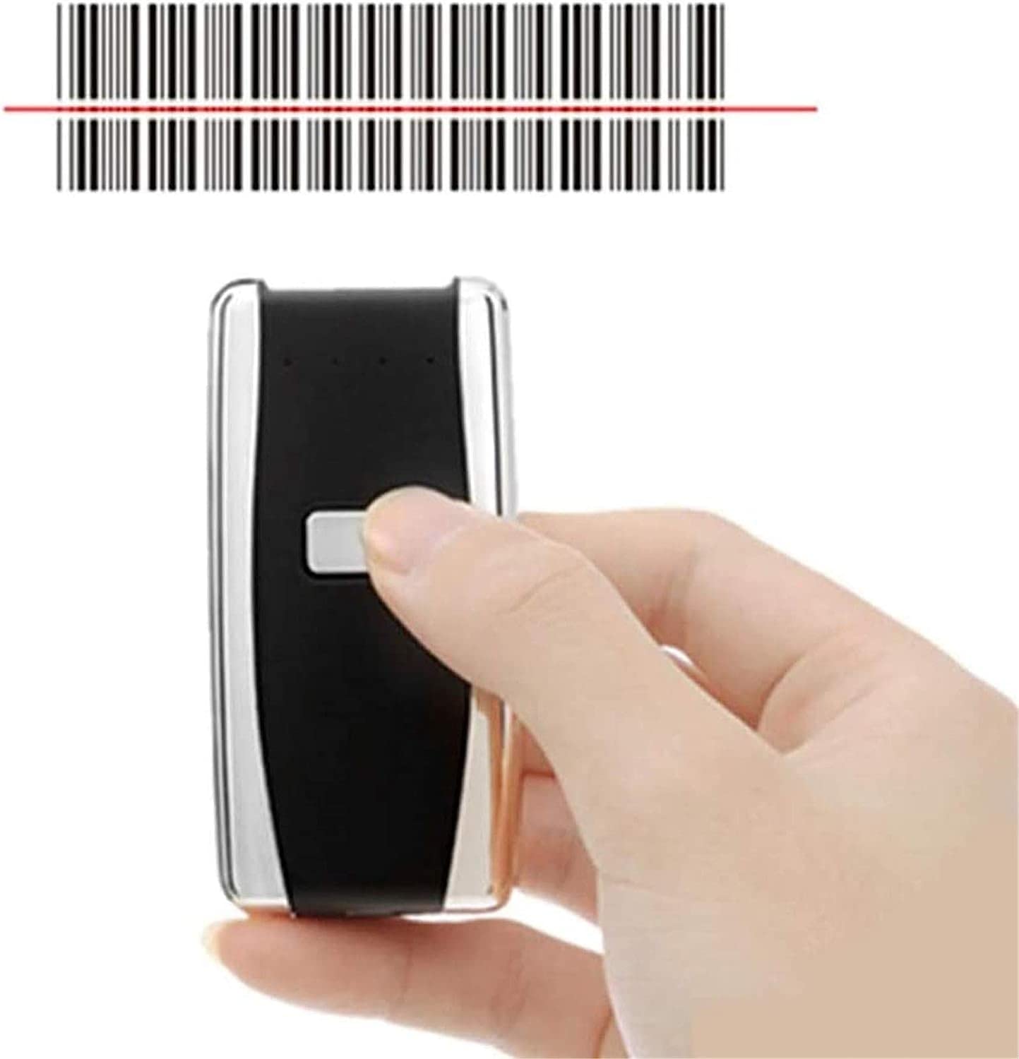 EPANO Czytnik kodów kreskowych 2D Red Light Akumulator USB Mini Bezprzewodowy skaner kodów kreskowych Bluetooth do sklepu, supermarketu, magazynu