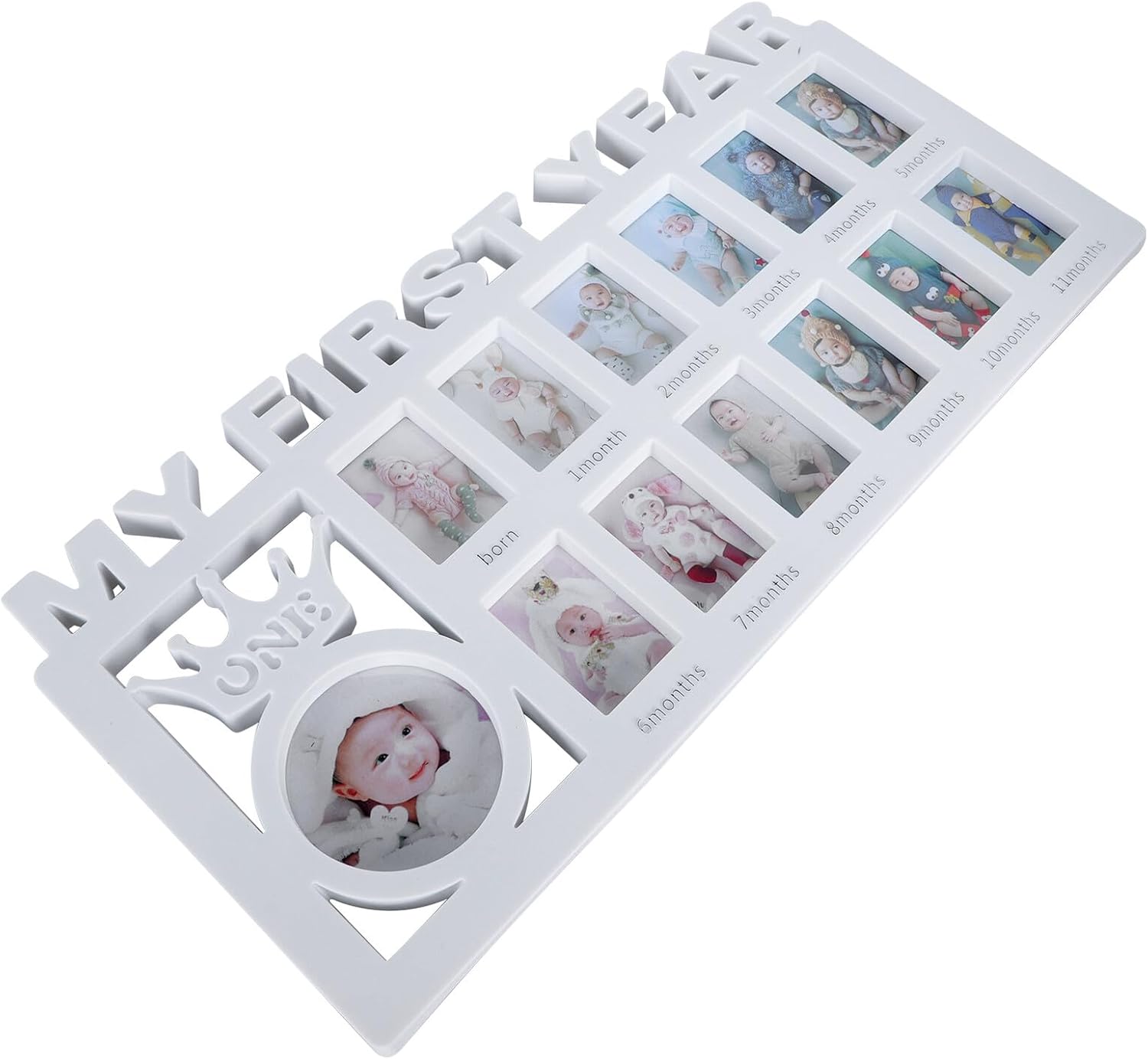 Milestone Picture Frame 12 Month Photo Frame for First Year Growth Tracking and Nursery Display