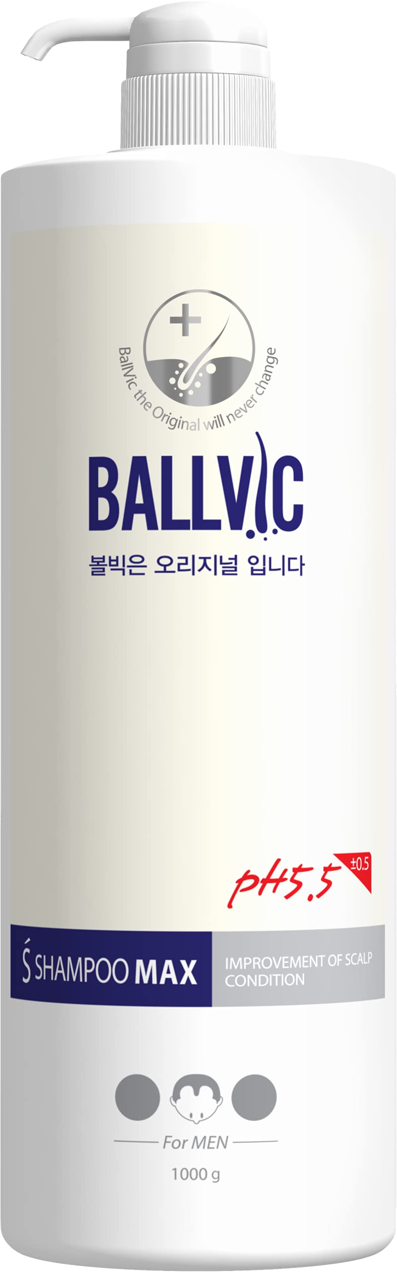 BallVic S Shampoo - Hair Loss Hair Regrowth Shampoo Hair Thickening Healthy Scalp PH 5.5 DHT Blocker