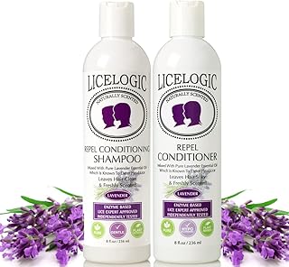 Sponsored Ad - LiceLogic Lice Prevention Shampoo and Conditioner Set Made with Natural LICEZYME | Non Toxic Formula Safe f...