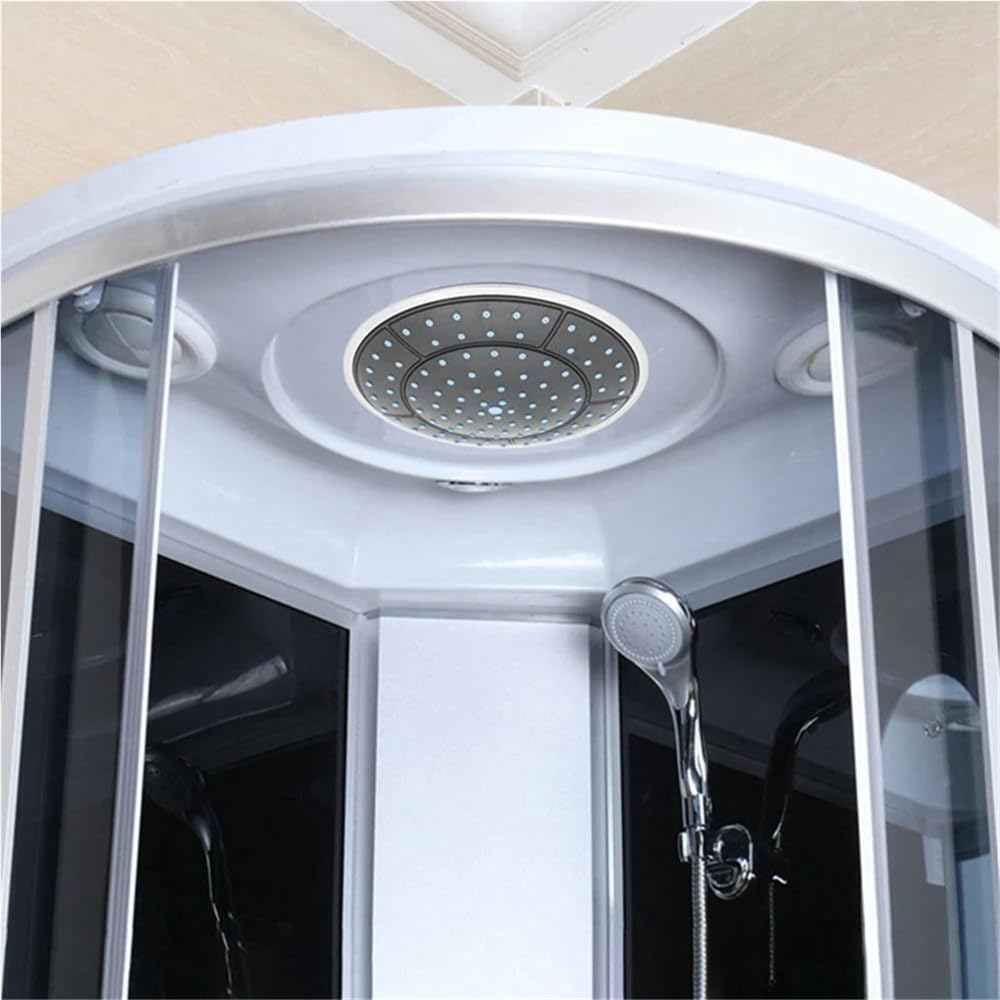 1Pcs 25Cm Plastic Round Shape Rainfall Powered Shower Room Top Shower Roof Head Nozzle Cabin Accessories