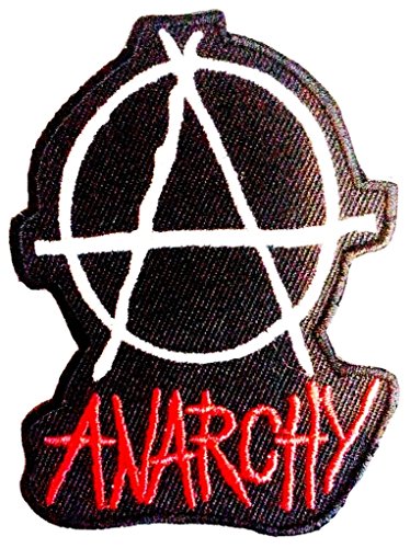 Écusson patch ecusson patches brodé thermocollant Punk Anarchy 8 ,5 cm