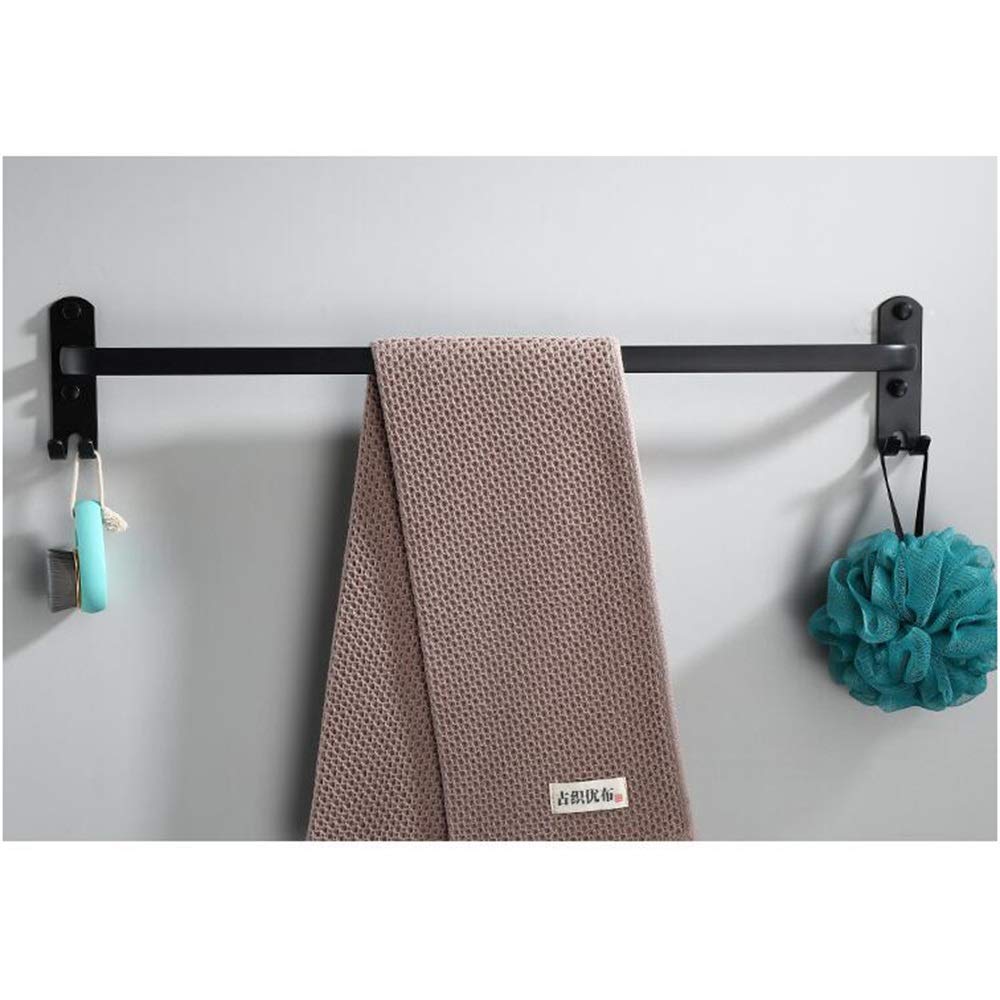 Porte-serviettes mural pour cuisine anti-humidité étagère de rangement noire 80 cm