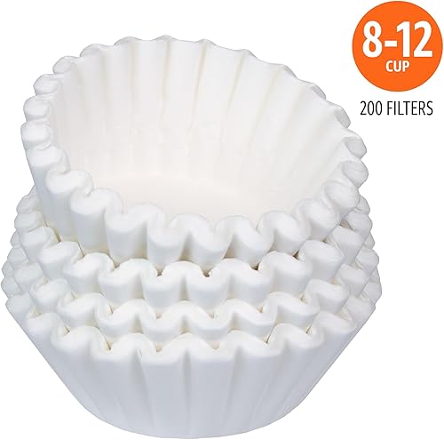 Miniatura 2 de Filtros de café Tienda Basics en forma de canasta para cafeteras de 8 a 12 tazas, color blanco, 200 unidades
