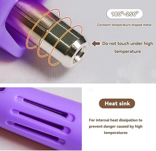 Miniatura 12 de Hotfix - Kit de herramientas de aplicación de diamantes de imitación con 7 puntas de diferentes capas, kit de varita fija en caliente para (rosa)