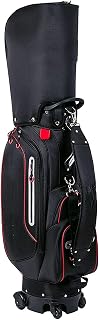 WYKDL Golf Stand Bag,6 Way Organizer Divider Golf Cart Bag Retractable Sunday Golf Bag with Waterproof Wear-Resistant Durable Fabric (Color : Black)