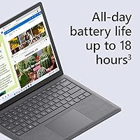 Vista 4 de Microsoft Surface Laptop 5 (2022), pantalla táctil de 13.5 pulgadas, delgado y ligero, larga duración de la batería, procesador Intel i5 rápido