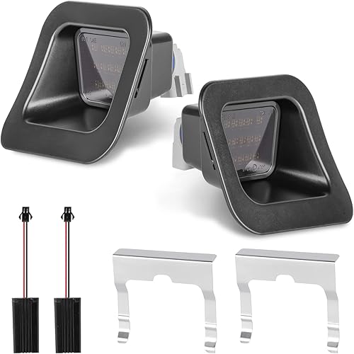 Miniatura 8 de Gempro Luz LED de señal de giro para Dodge Ram 2010-2018 1500 2500 3500 4500 5500 lámpara de espejo de remolque Len ahumado 68302828AA 68302829AA, 2