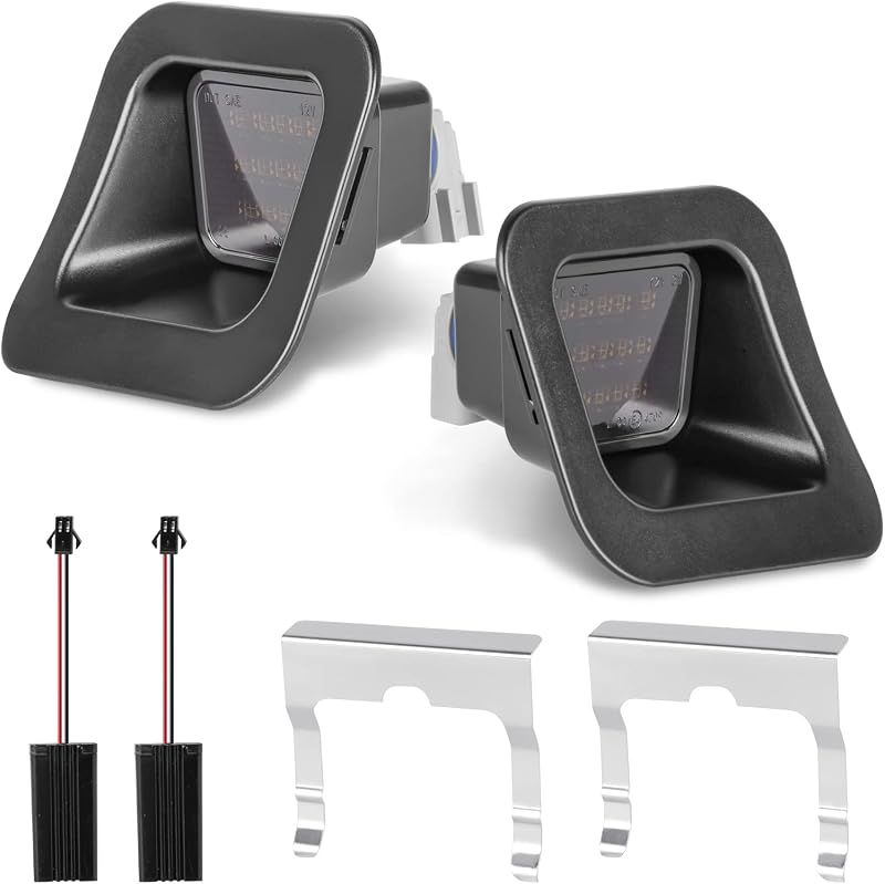 Luzes LED de placa traseira Gempro com presilhas metálicas para Dodge Ram 1500 2500 3500 2003–2018 – 2 unidades, 6000K branca