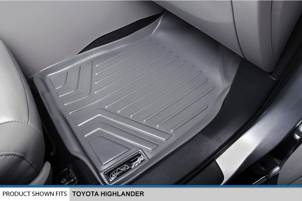 Amаzіng 🔥 MAXLINER Floor Mats 2 Row Liner Set Grey for 2014-2018 Toyota Highlander (All Models)