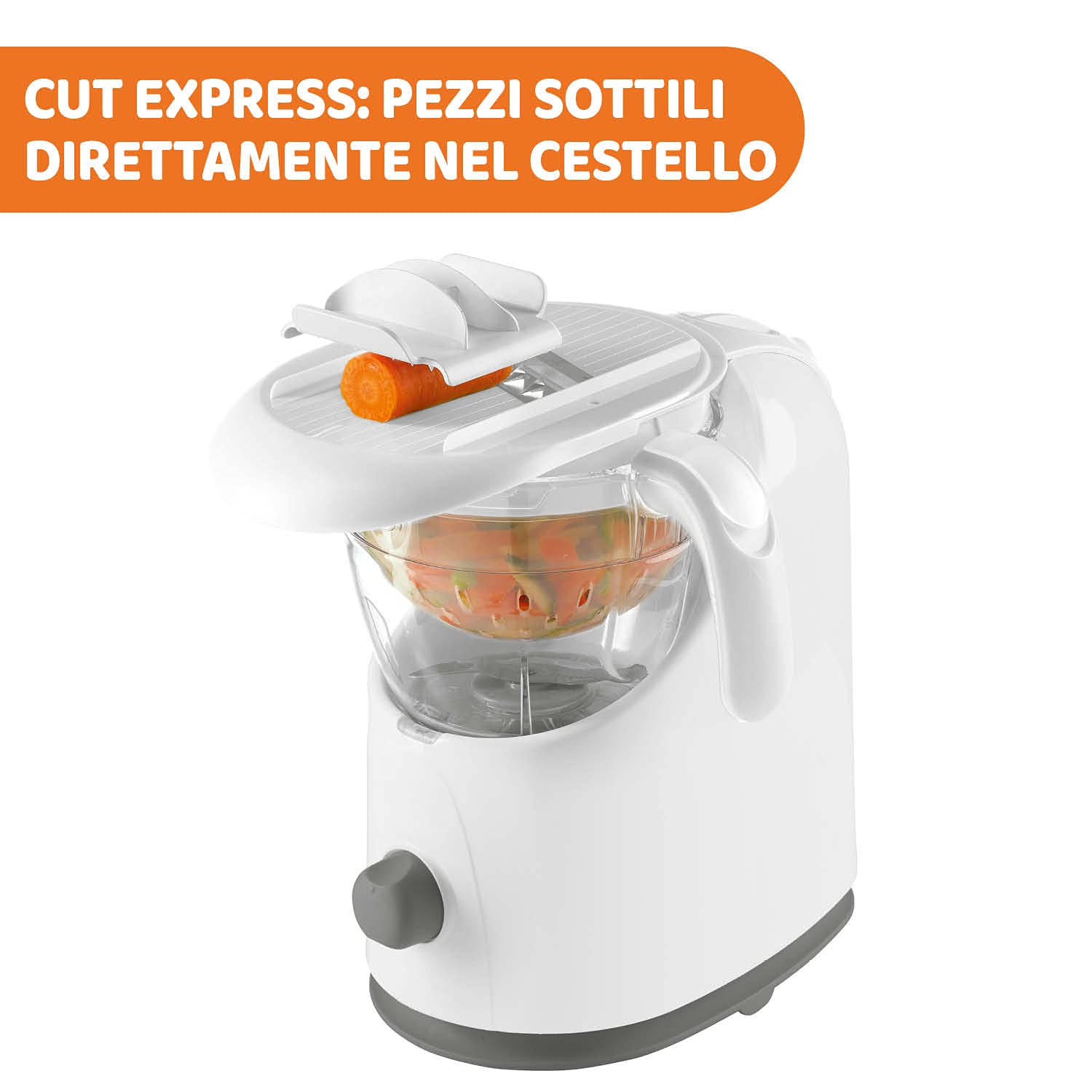 Chicco Easy Meal Cuiseur Vapeur Bébé Multifonction avec Mixeur et Réchauffeur