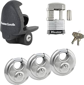Master Lock 5 Trailer Locks Keyed Alike with 10 Keys, #5KA-37940-37