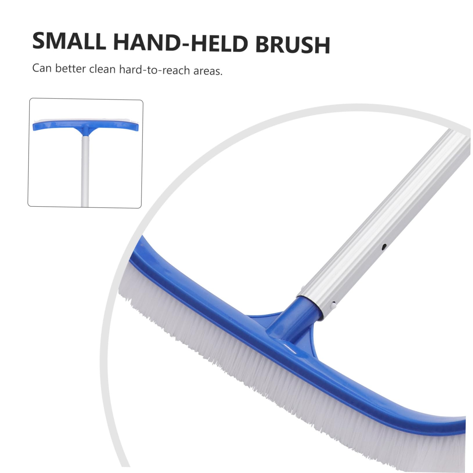 Cepillo de Mano para Paredes de Piscina Abs Azul 1 Juego