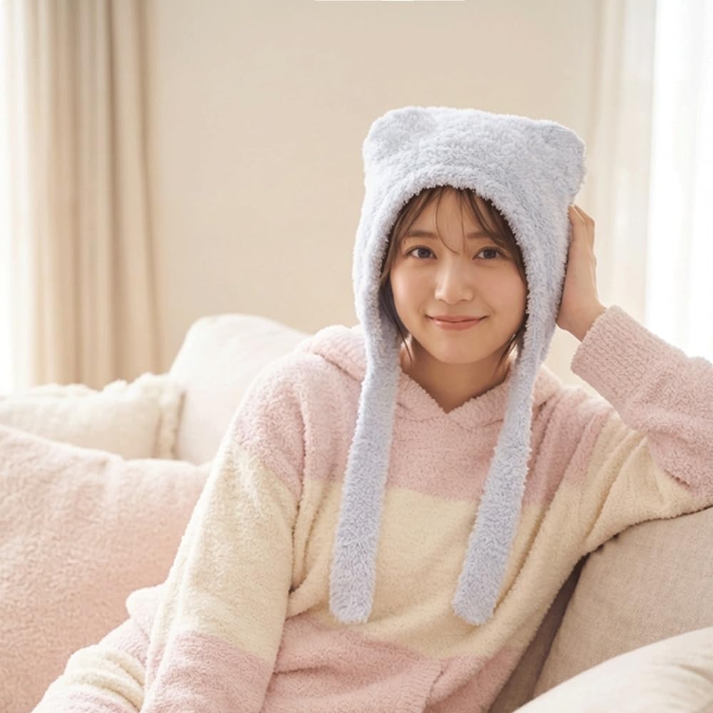 carari(カラリ) ヘアキャップ 吸水速乾マイクロファイバー 綿の3倍 [color/ラベンダー 頭囲50-60cm] 洗顔 お風呂 ふわとろ肌触り カラリファズ吸水ヘアキャップ シービージャパン - 4