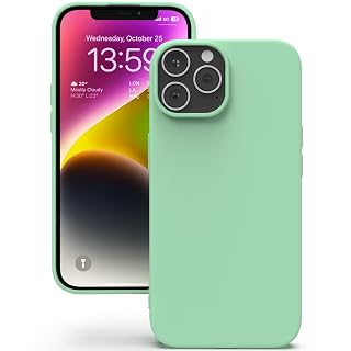 YATWIN Silicone Back Case for iPhone 13 Pro, Soft-Touch Phone Back Cover for Apple iPhone 13 Pro - Light Cyan