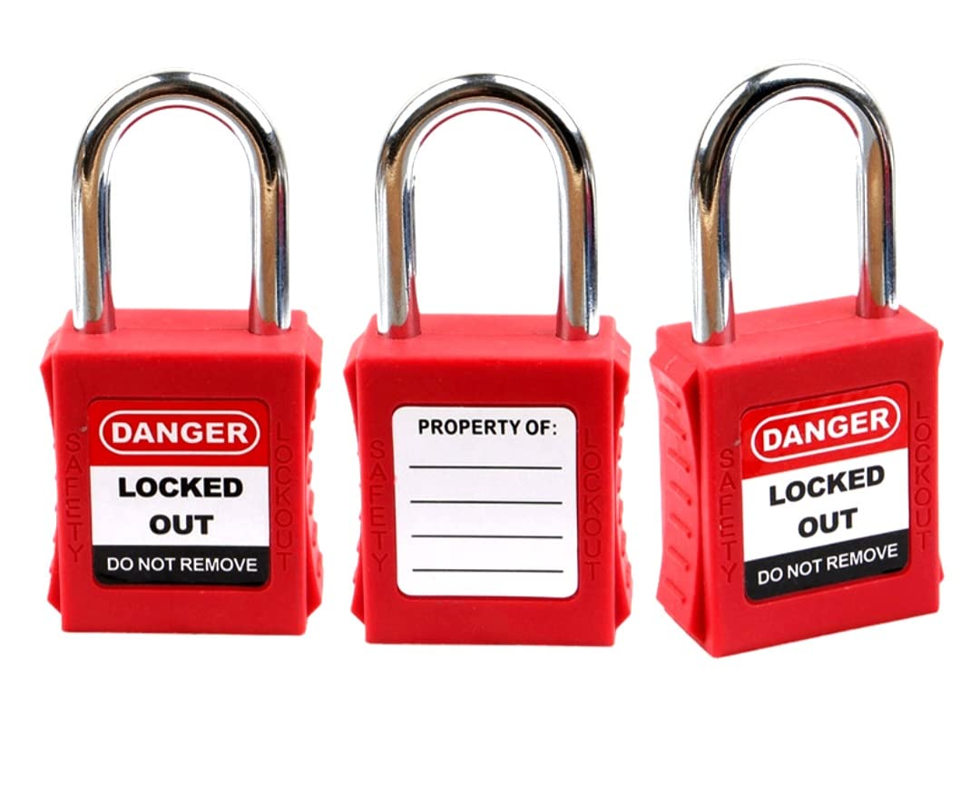 Asian Loto Lockout Safety Metallic Shackle Osha Padlock (Red) (B07TCT4KLS) Amazon Price History, Amazon Price Tracker