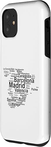 Miniatura 2 de iPhone 11 España Map Silhouette, Ciudades Madrid, Viajes España, España Case