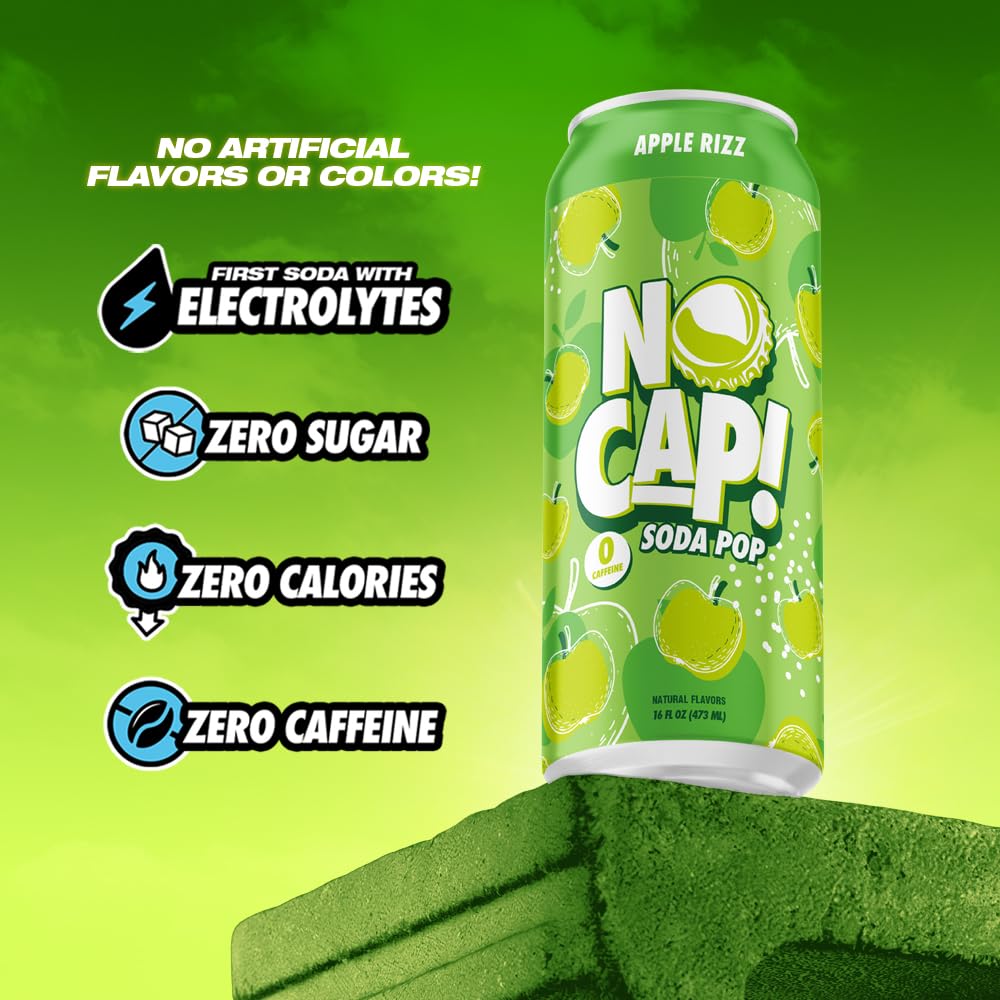 Amazon.com : NO CAP! Next Gen Soda Pop with Zero Sugar, Zero
