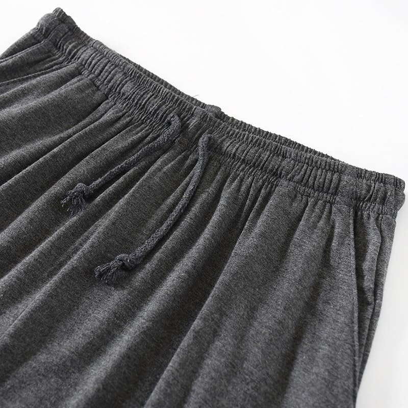 Cambkatl Lounge Pajama Shorts for Men Soft Modal Pj Bottoms Drawstring Casual Solid Workout Sweat Shorts with Pockets3