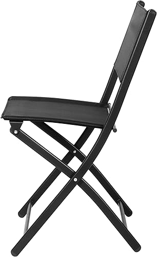 Miniatura 7 de Flash Furniture Brazos - Sillas plegables comerciales para interiores y exteriores, respaldosasientos Flex Comfort, marcos de metal, diseño plegable