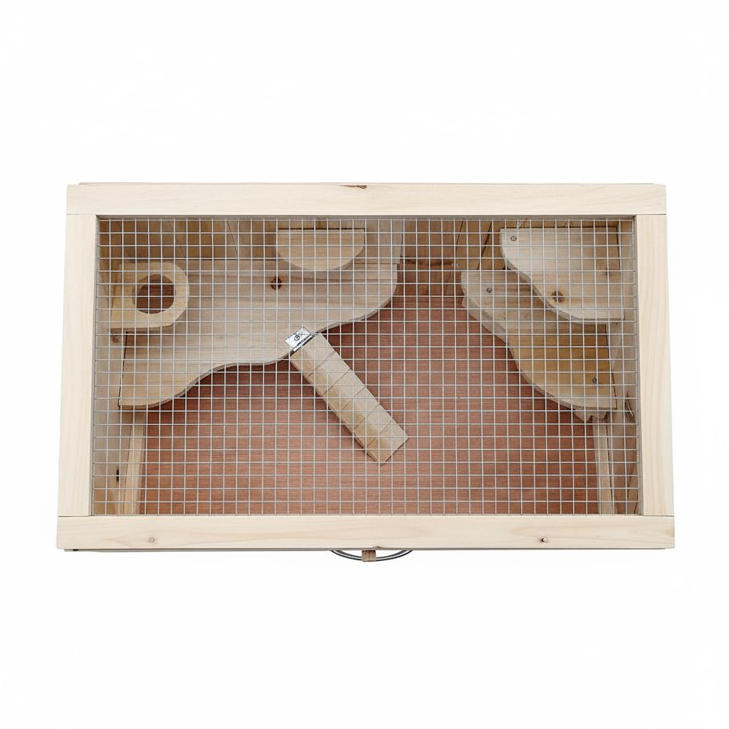 Animales Pequeños jaula con tapa plegable para pequeños roedores 60 x 35 x 30 cm (B X H X T)