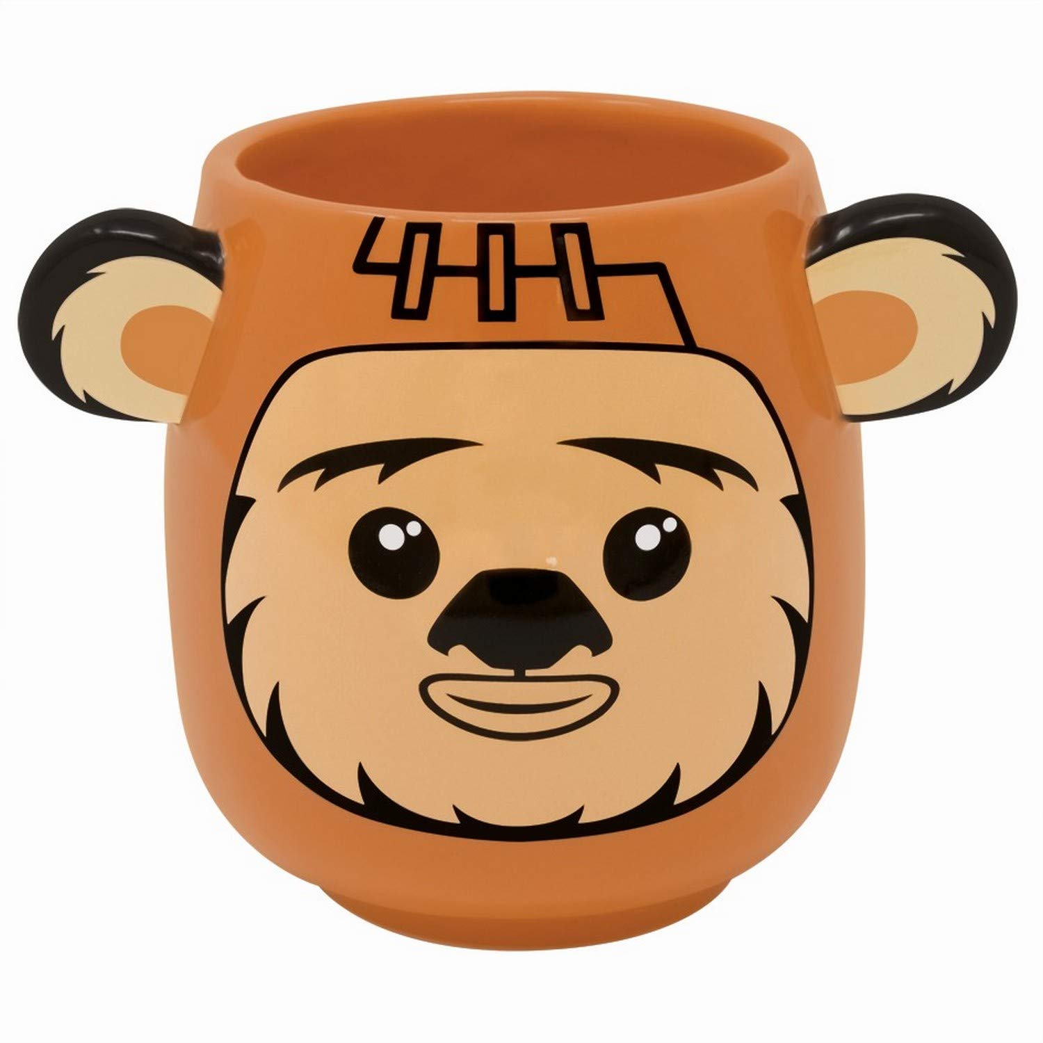 Star Wars Brown Black Scmg25086 15Oz / 450Ml 3D Ewok Ceramic Mug, 450Ml