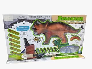 Next Store Extinct Animal War Game, Safe Foam Gun for Kids, Assorted Precision Targets, Enthusiastic Play Experience, Develops Shooting Skills, Perfect Gift for Kids