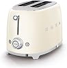 SMEG Beyaz Tsf01creu Retro Krem 2x2 Slot Ekmek Kızartma Makinesi [Enerji Sınıfı A]
