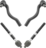 Vista 201 de TRQ - Juego de barras de acoplamiento delanteras interiores y exteriores