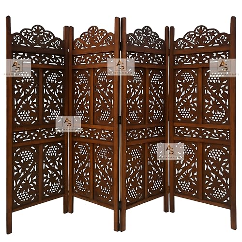 Image of Partition for Living Room,Divider,Partition Wall Divider Screen Separator, Wall Panel Divider for Hall | Bedroom |Office | Puja Room | Restaurant S Design (5 Feet -4 Panel)