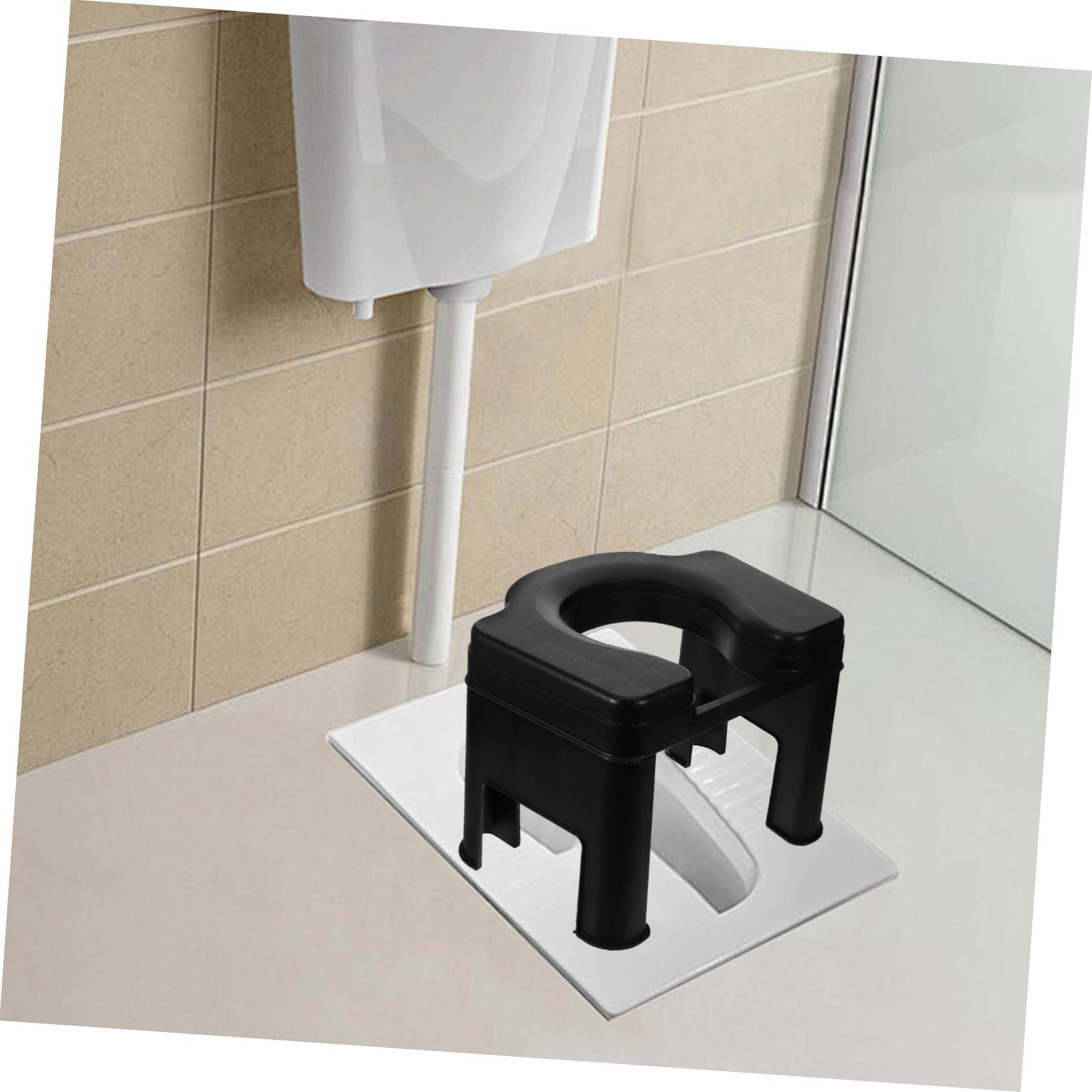 Igienico per bagno antiscivolo, 26,5 cm, senza BPA, ideale per anziani e assistenza quotidiana, design Kakt, facile da pulire