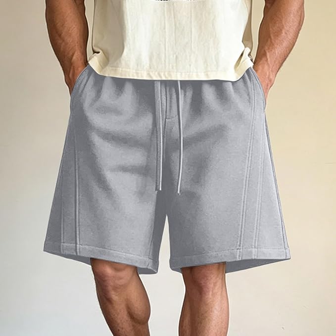 Shorts casual sueltos para hombre talla grande con bolsillos miniatura 2