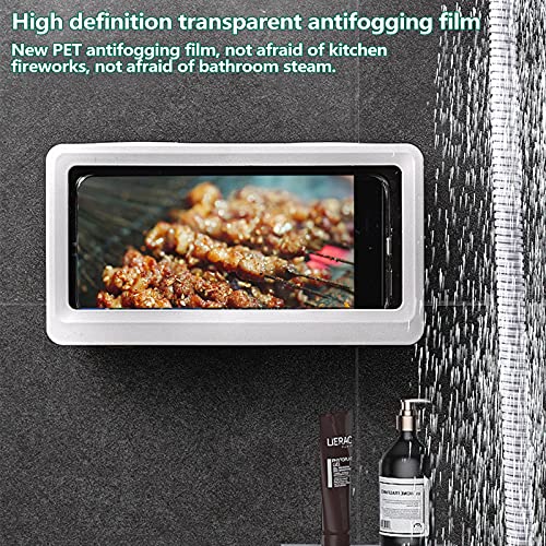 Estuche impermeable ZHCHAO con soporte autoadhesivo de pared para móviles y tabletas 7