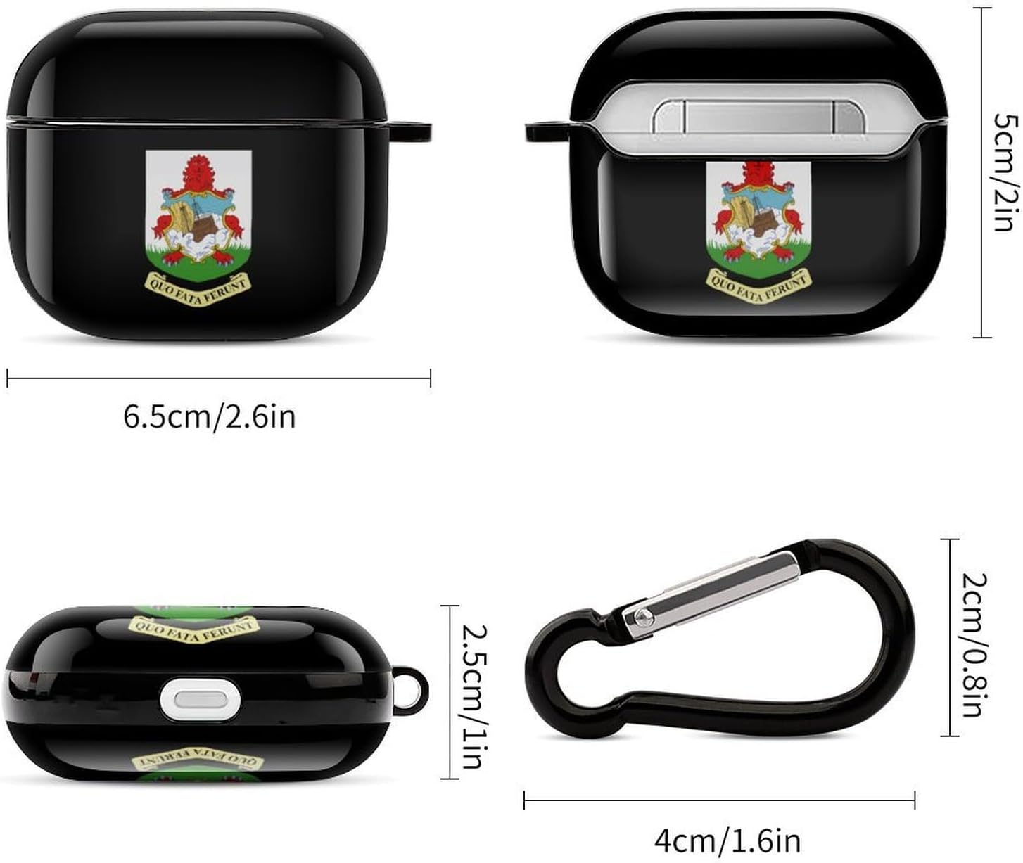 Coat of Arms of Bermuda Funny Earbuds Case for Airpods 3 image 2
