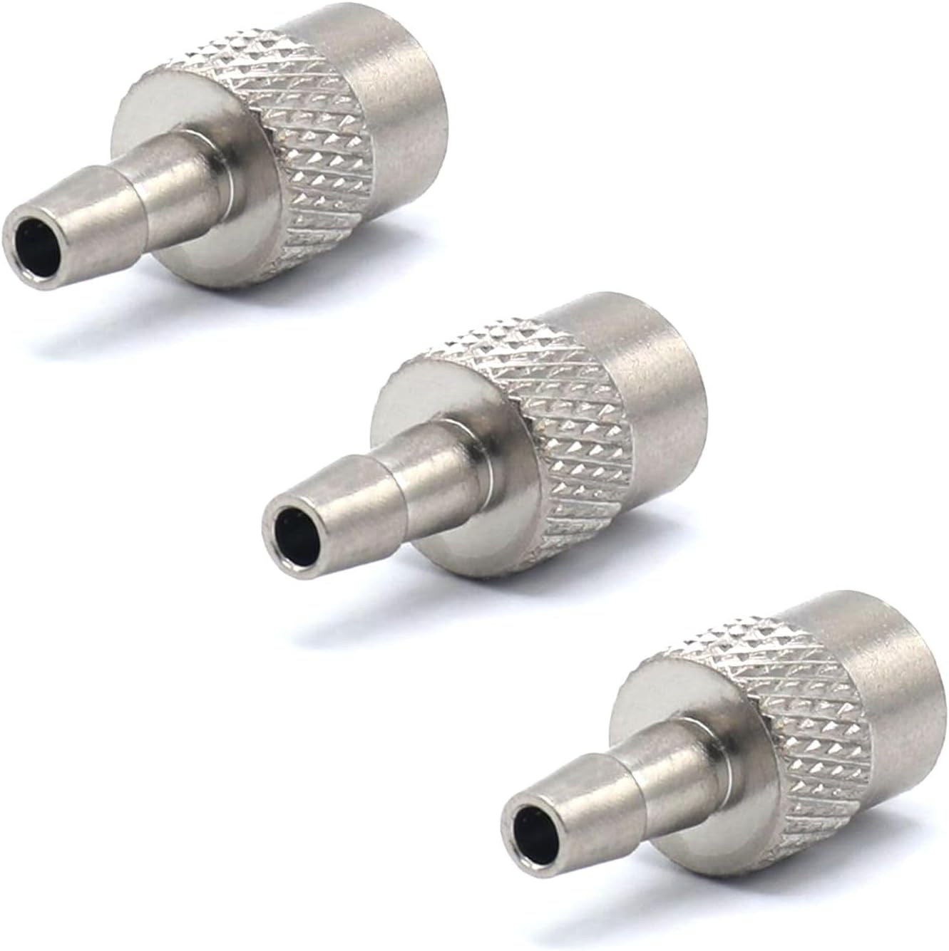 3-Set Metal BP04 + BP07 NIBP Cuff Connectors, Blood Pressure Monitor Cuff Connector, BP Machine Air Hose Adapter