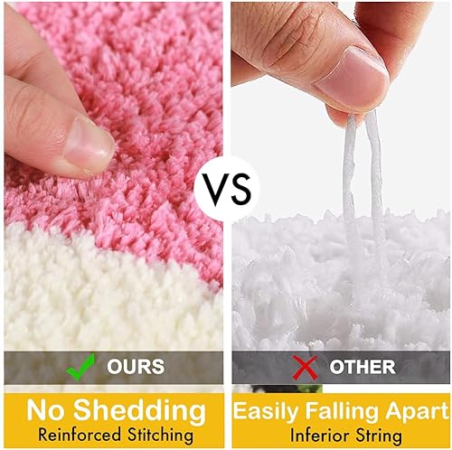 Miniatura 7 de Tapete de baño de rana, tapete de baño antideslizante para ducha, suave y absorbente, tapete de microfibra con hoja de loto, bonito tapete lavable