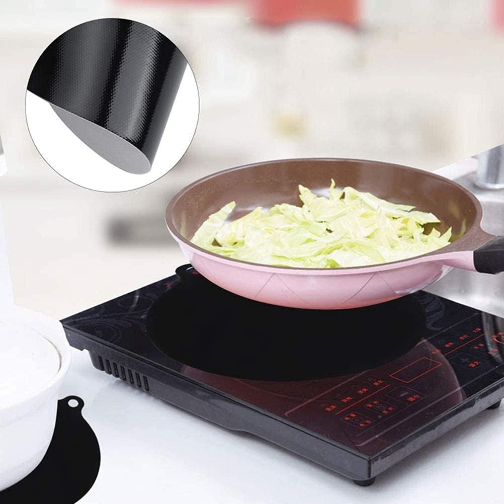 4pcs Anti-Slip Mat Electric Induction Cooktop Protector Reusable Silicone Cover Mat High-Temperature Resistance Heat Insulated Mat for Pots and Pans