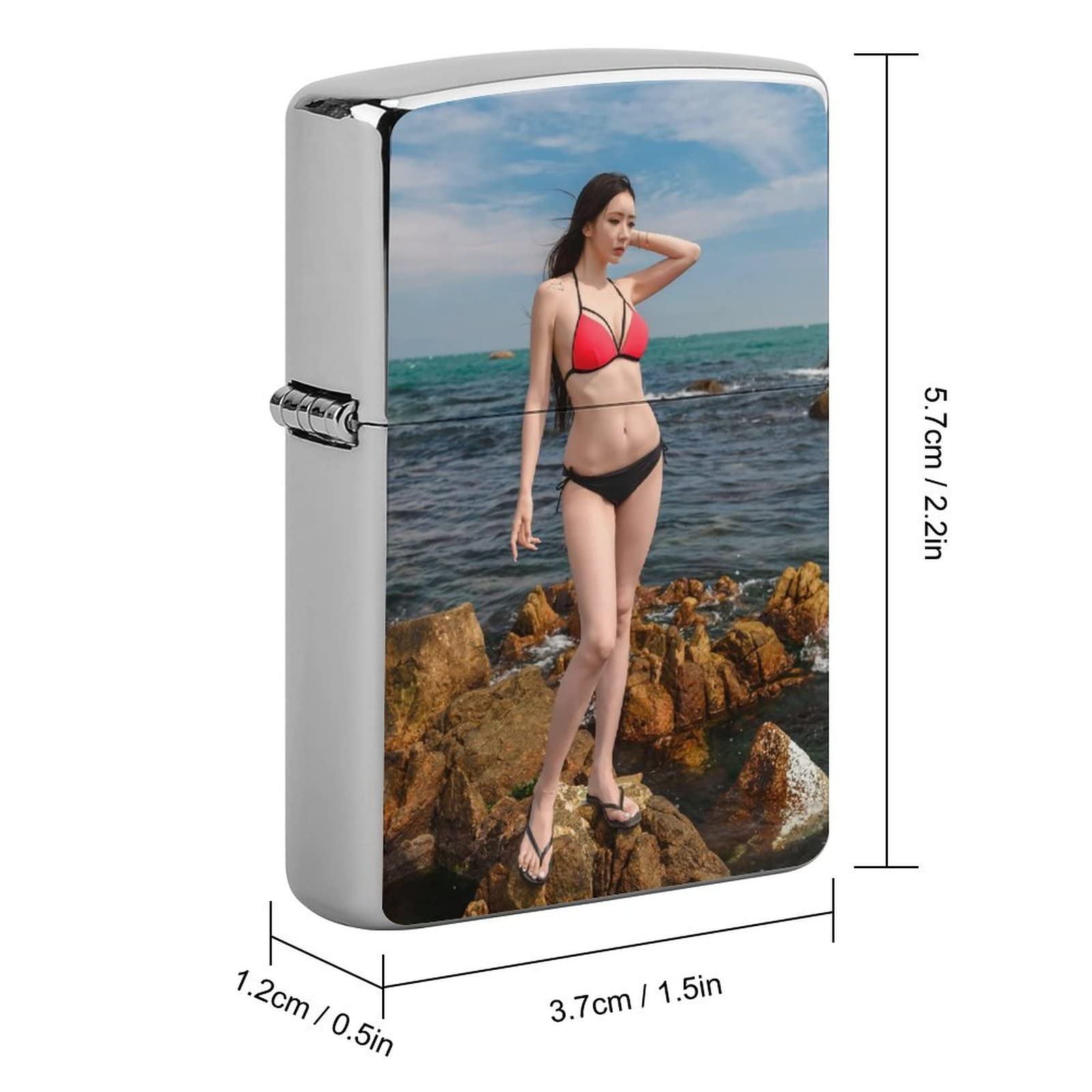 Amazon.co.jp: ライターケース ビキニの女性 シーサイド ライター 交換