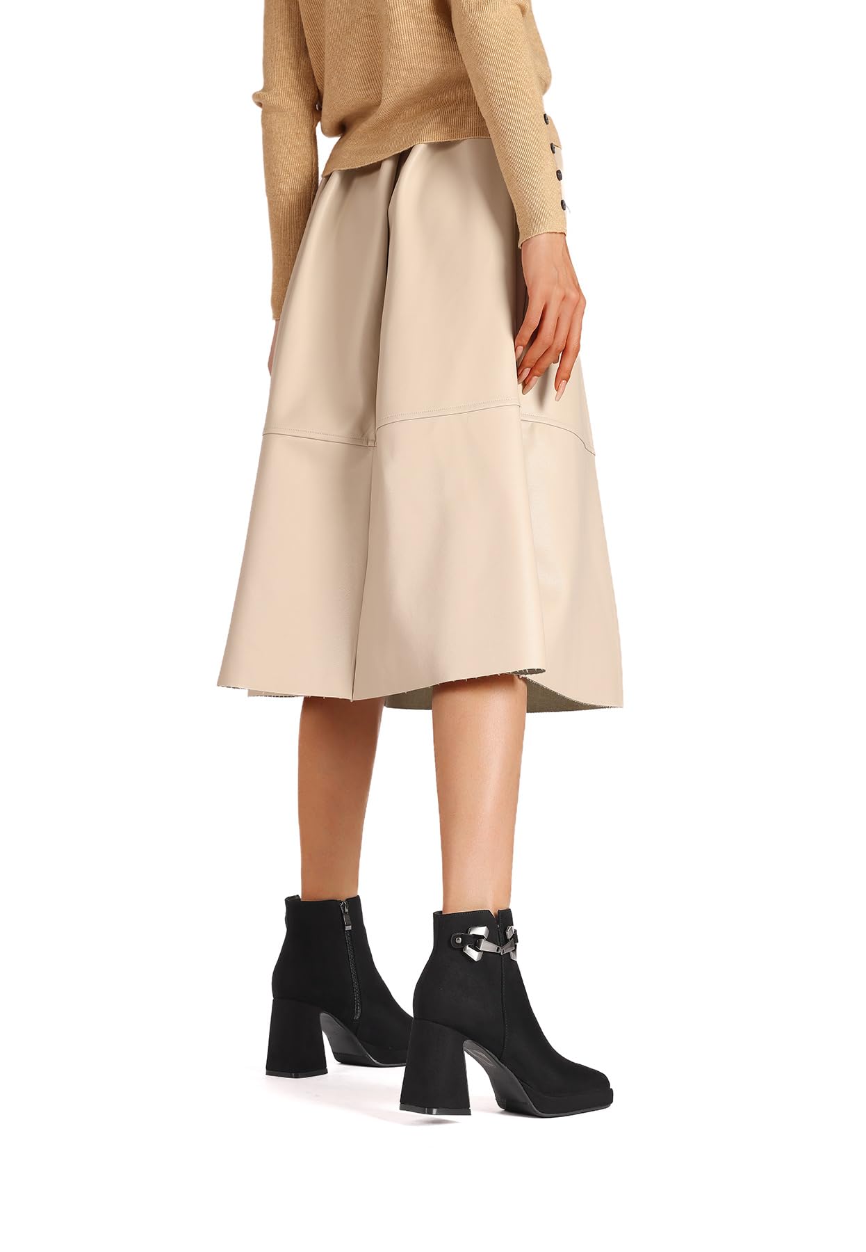 QUEEN HELENA Tronchetti con Tacco Largo Stivaletti Donna ZM9815