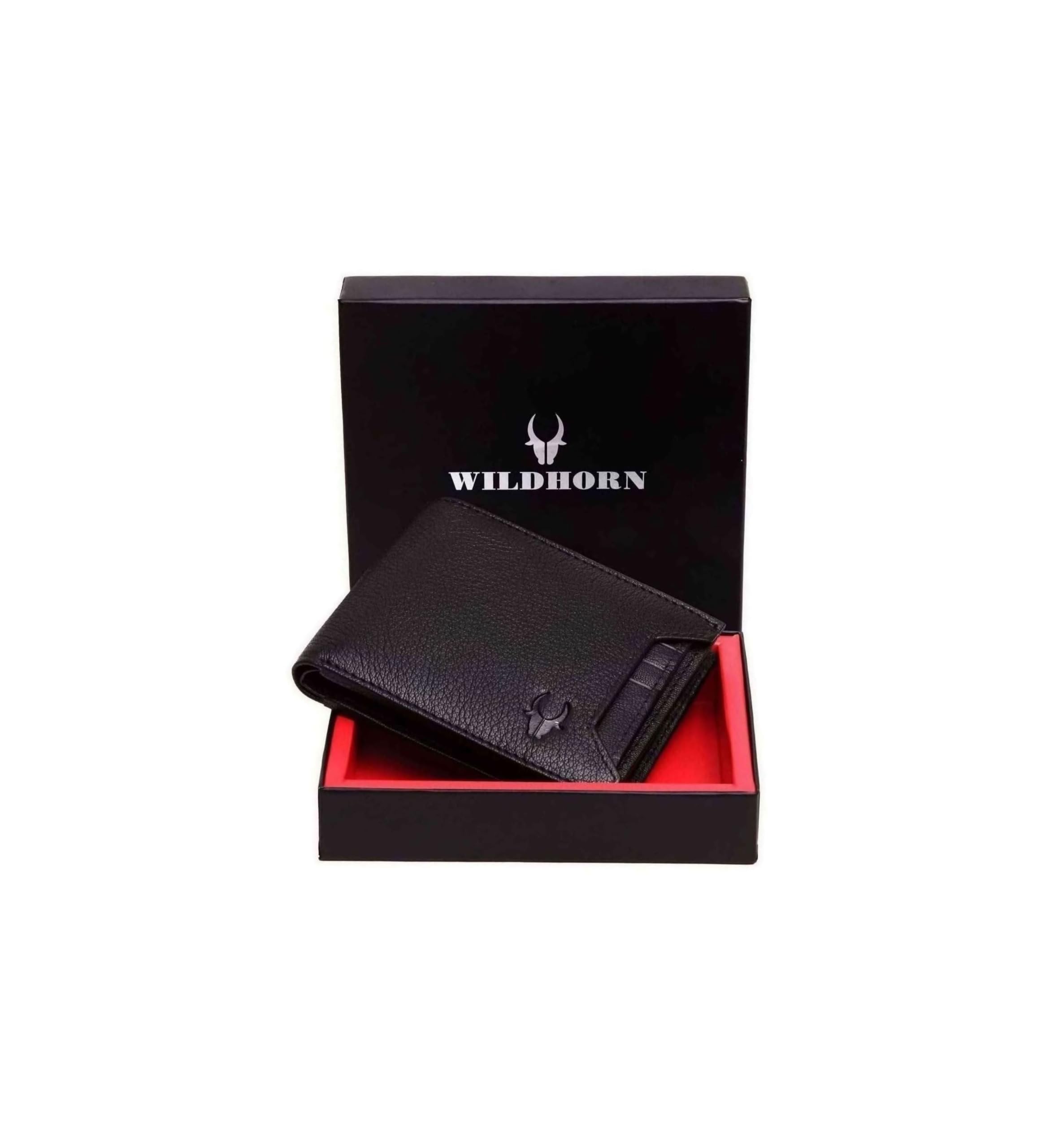 Rfid Protected Leather Wallet For Men, Black