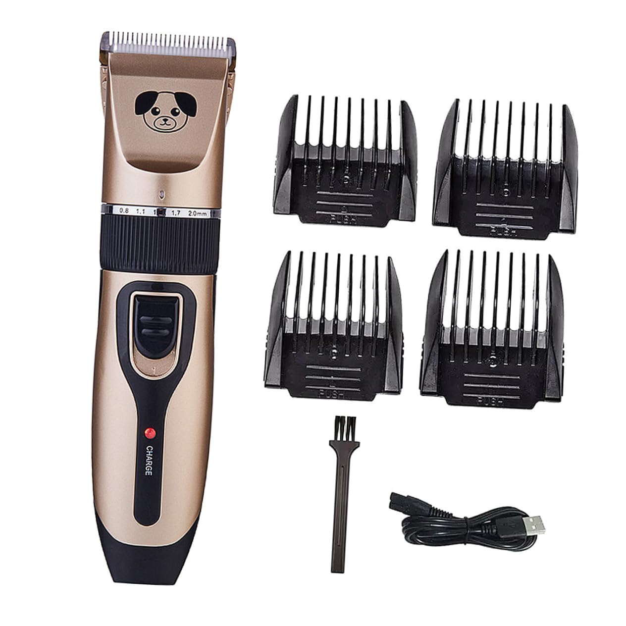 Parliky Professional Dog Clippers Pet Hair Trimmer Rechargeable Dog Hair Shears for Grooming Safe Shaving Tool for Poodles for Grooming