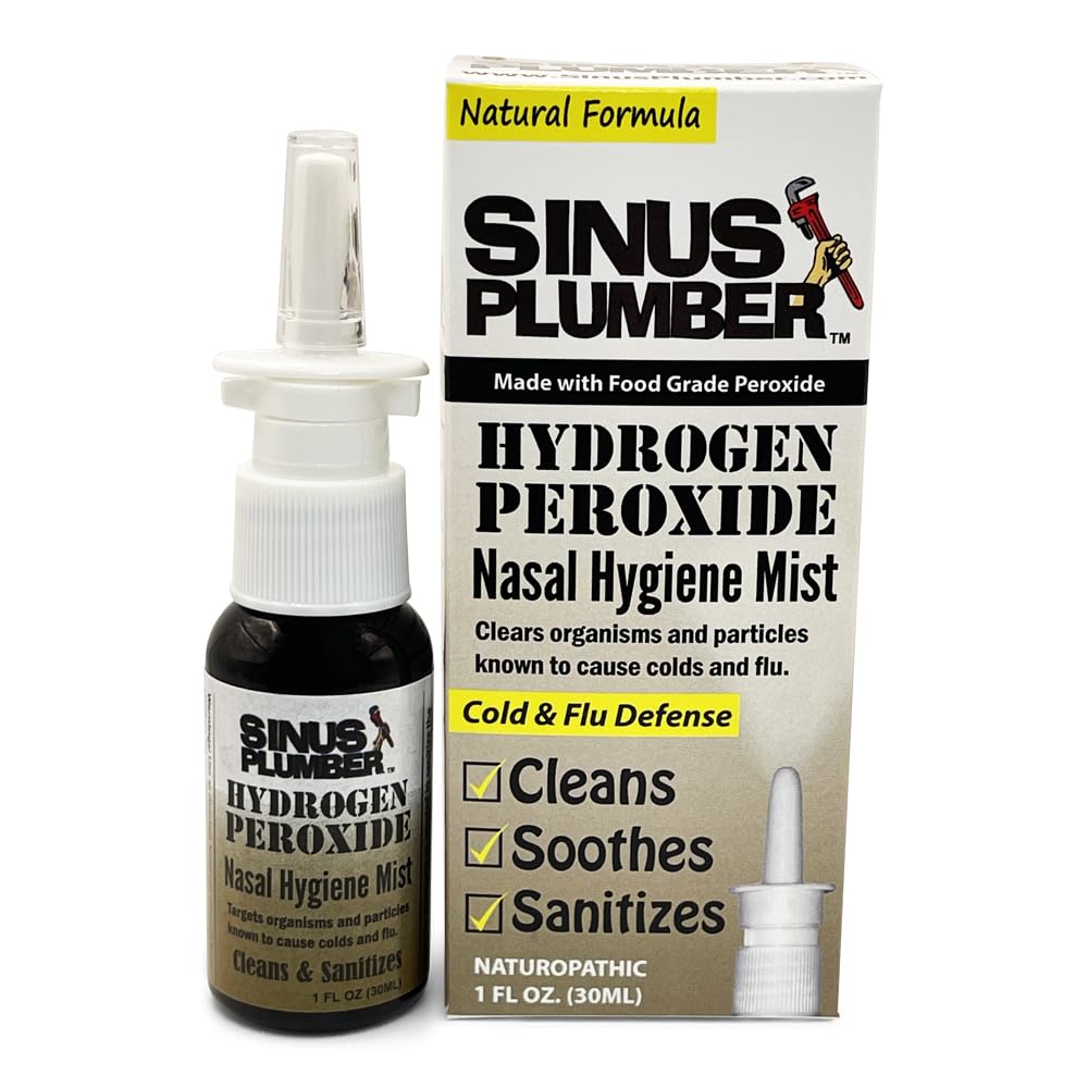 Sinus Plumber Hydrogen Peroxide Nasal Hygiene Mist, Immune Defense