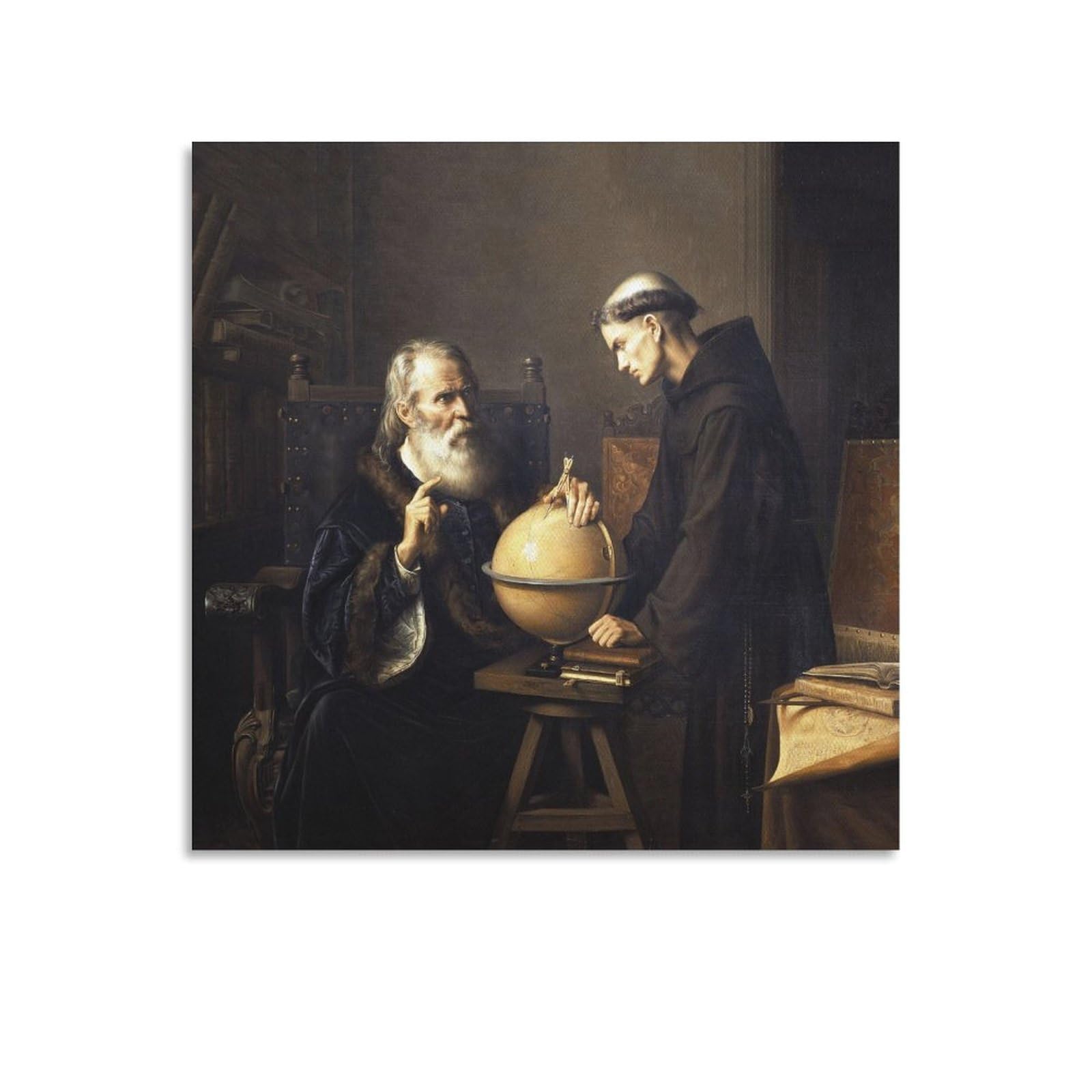 Amazon.com: Galileo Galilei Astronomer Poster Gifts Canvas