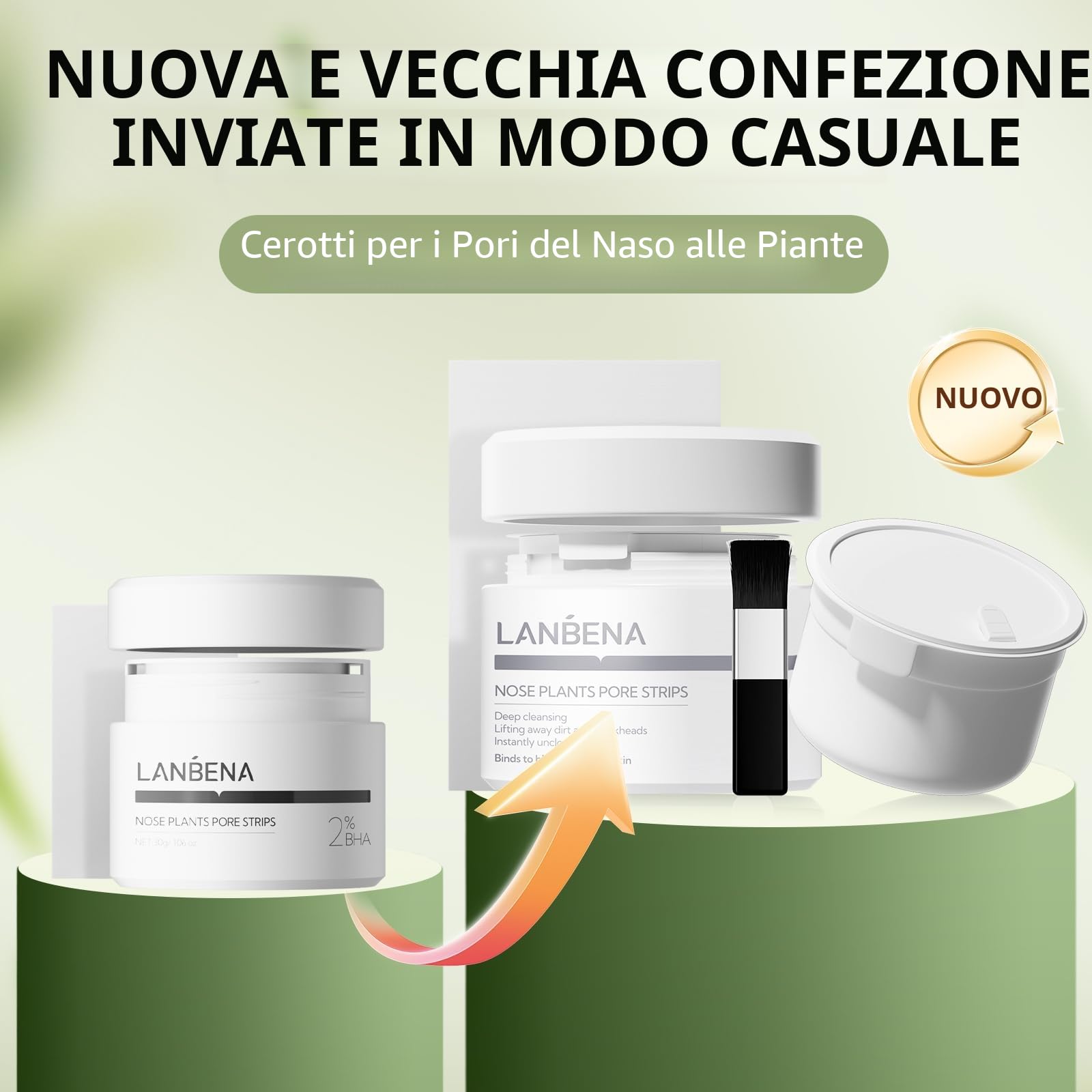 LANBENA - Rimozione di punti neri, per rimuovere la testa nera del viso, rimozione punti neri (29,8 g)