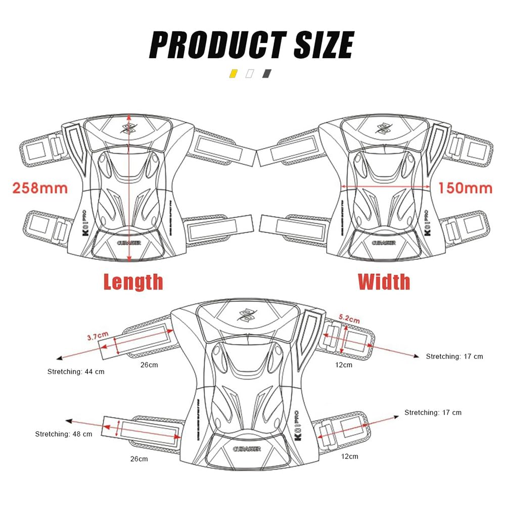Ginocchiere Motociclistiche, Ginocchiera Moto, Ginocchiere MTB con Scocca Robusta e Ammortizzazione Morbida per Snowboard, Motocross, Mountain Bike, 40 a 90 kg Purple