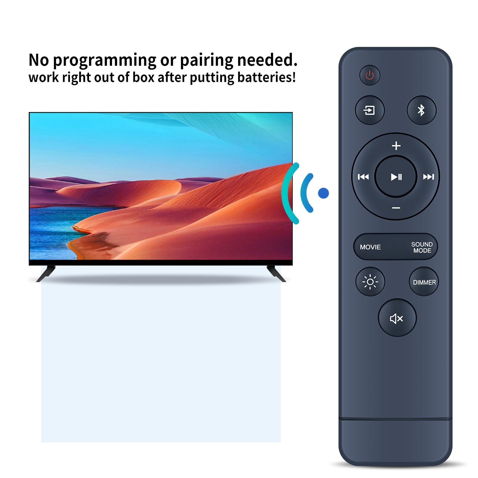Snapklik.com : New Replacement Remote Control For Onn Soundbar 20 Inch ...
