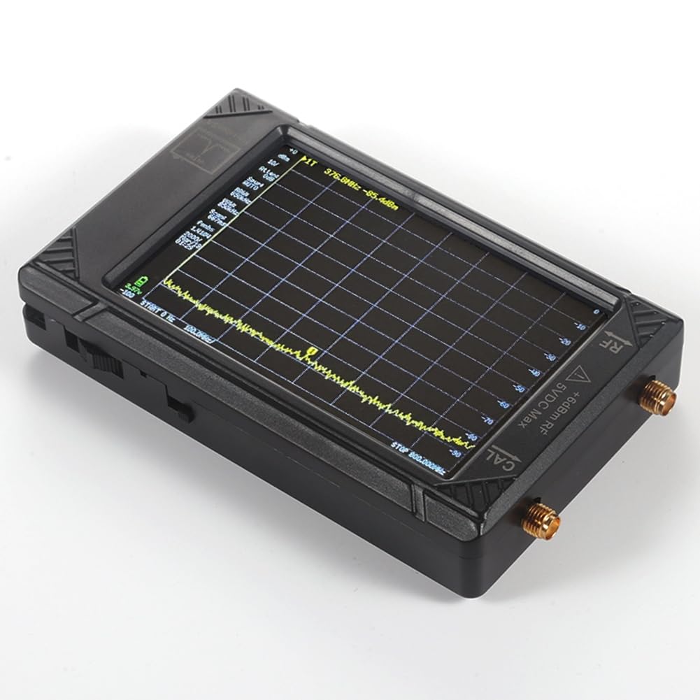 Analizador de Espectro Portátil de 100 KHz A 5,3 GHz, Pantalla ULTRA de 4 Pulgadas, Generador de Señales RF 2 en 1 con Tarjeta de 32 GB
