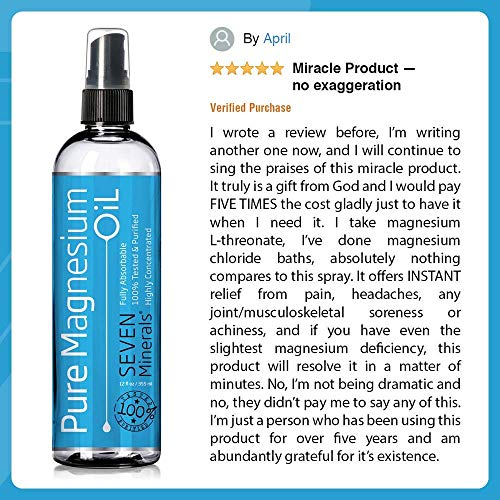 Pure Magnesium Oil & Natural Magnesium Cream Bundle #TOP3